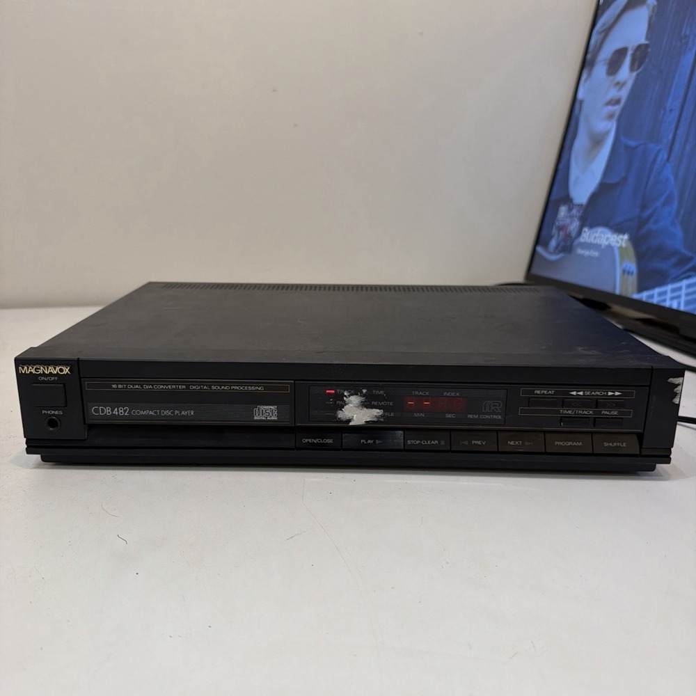 Vintage Magnavox CDB-482 16 Bit CD Player No Remote 1988